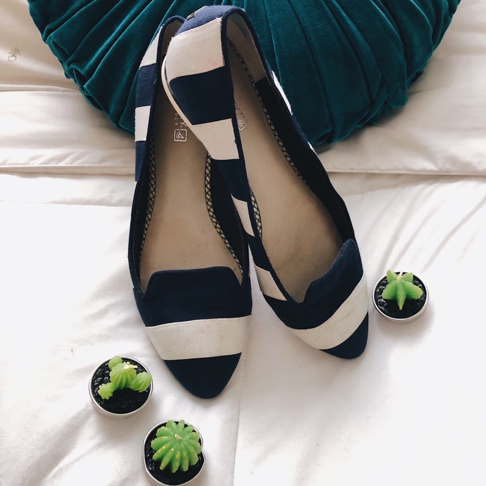 Sperry Topsider Miramar Flats - Navy & White